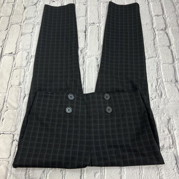 Max Edition Pants - Max Edition Plaid Pants | Blue & Black | Elastic Waist | Size M